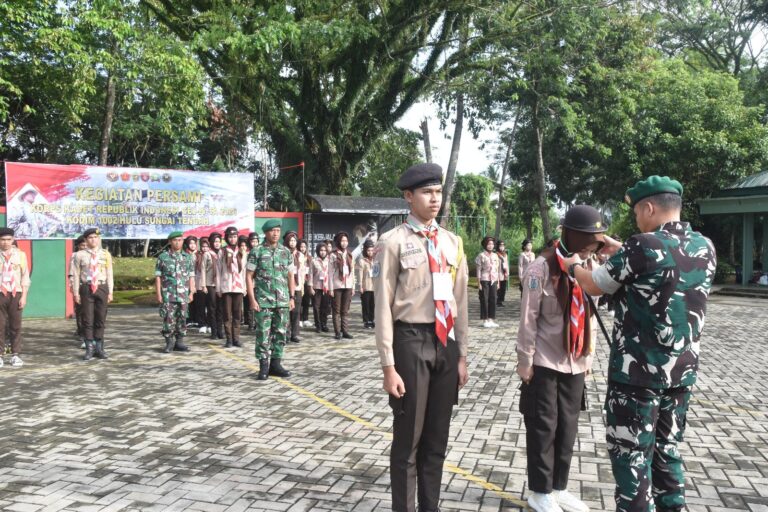 Tanamkan Jiwa Bela Negara Sejak Dini, Kodim 1002/HST Gelar Perkemahan KKRI