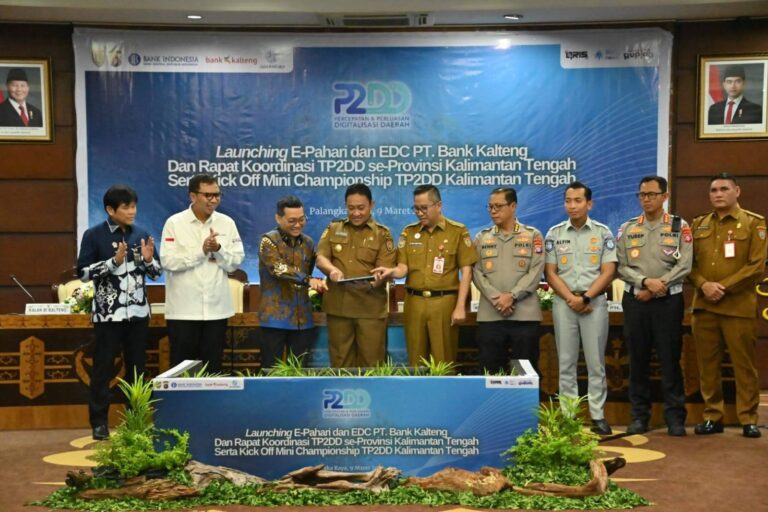 Wakil Gubernur Secara Resmi Launching E-Pahari dan EDC PT. Bank Kalteng
