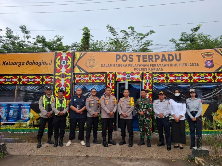  Tinjau Pos Pengamanan Lebaran di Kapuas dan Pulang Pisau, Ini Pesan Karoops Polda Kalteng