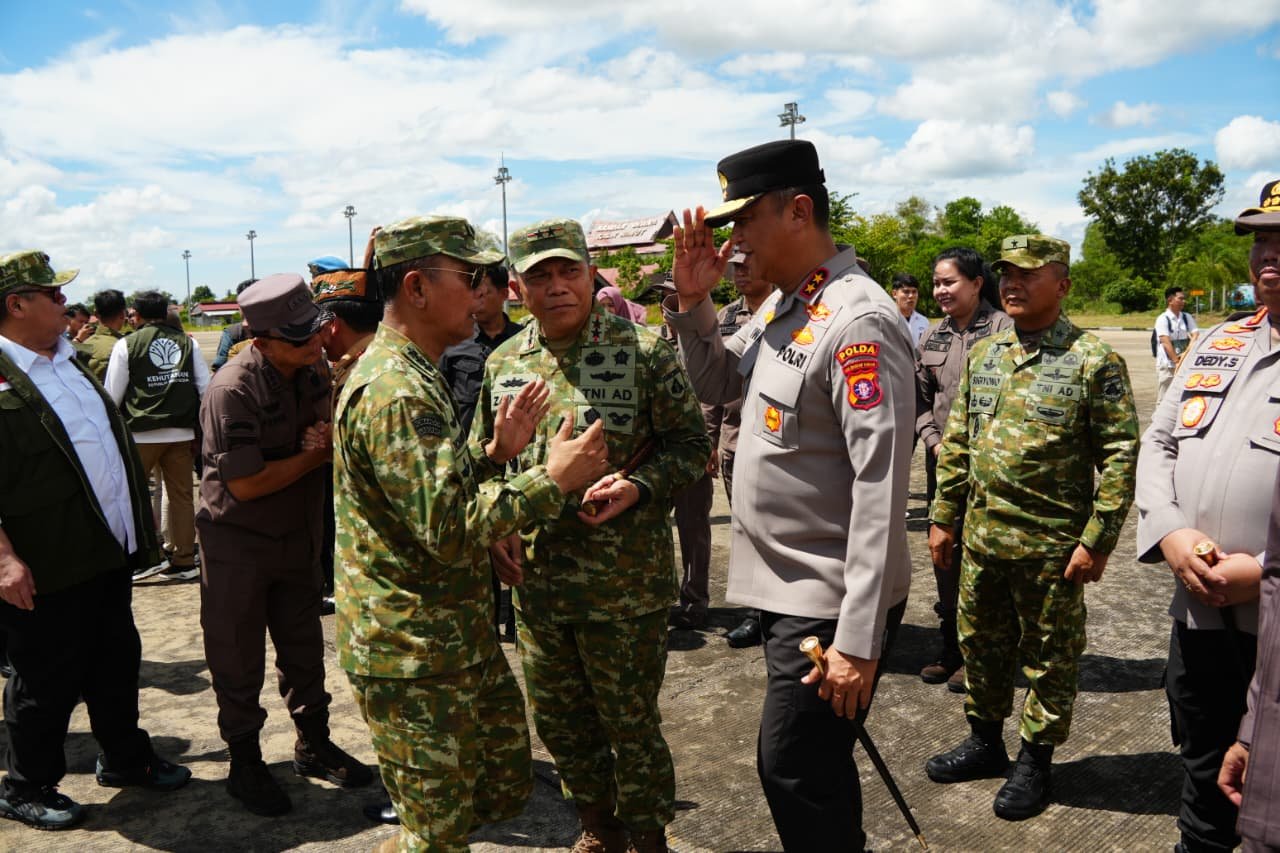 Kapolda Kalteng Terima Kunker Menhan dan Satgas PKH, Fokus Penertiban Kawasan Huta