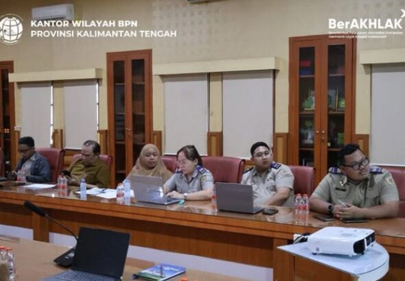 BPN Kalteng Tekankan Evaluasi Berkala, Dorong Percepatan Program dan Layanan Lebih Responsif