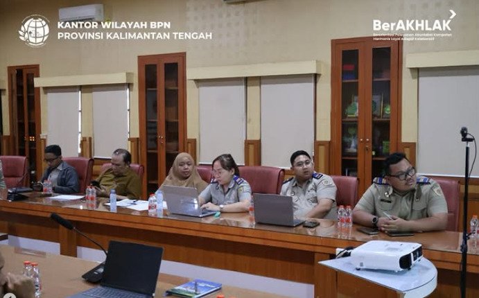 BPN Kalteng Tekankan Evaluasi Berkala, Dorong Percepatan Program dan Layanan Lebih Responsif